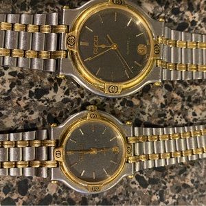 Vintage Gucci 9000M Quartz watches - two